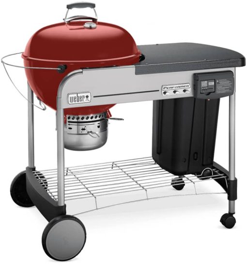 Weber 22" Crimson Performer Deluxe Charcoal Grill - Image 2