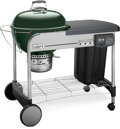 Weber 22" Green Performer Deluxe Charcoal Grill - Image 2