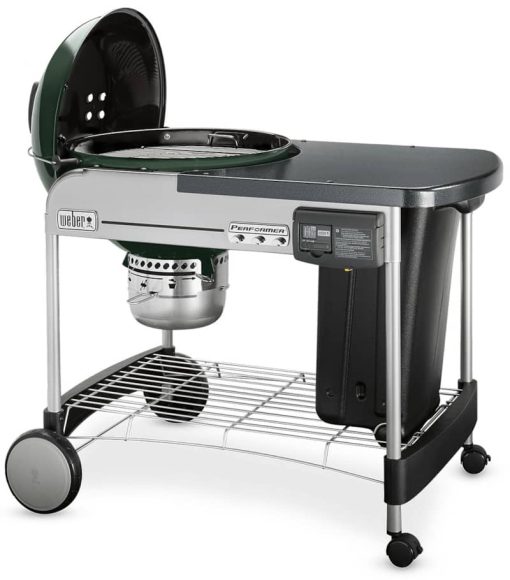 Weber 22" Green Performer Deluxe Charcoal Grill - Image 3