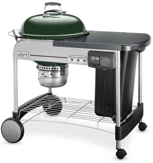 Weber 22" Green Performer Deluxe Charcoal Grill - Image 4