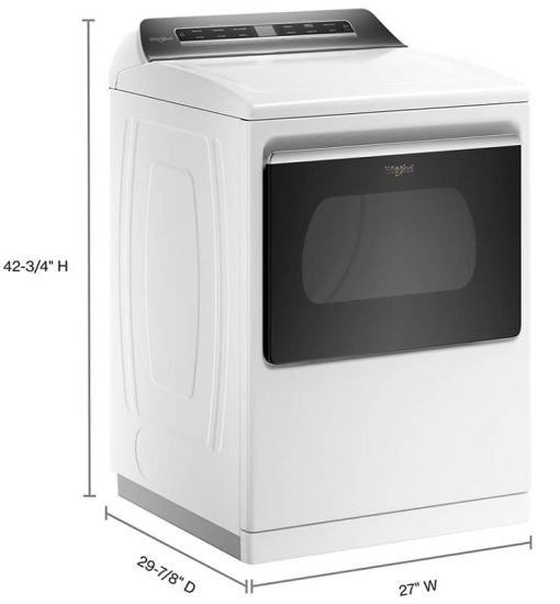 Whirlpool 7.4 Cu. Ft. White Front Load Gas Dryer With Advanced Moisture Sensing - Image 10