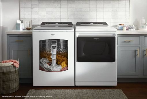 Whirlpool 7.4 Cu. Ft. White Front Load Gas Dryer With Advanced Moisture Sensing - Image 9