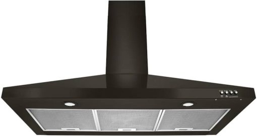 Whirlpool 36" Fingerprint Resistant Black Stainless Steel Contemporary Wall Mount Range Hood - Image 2