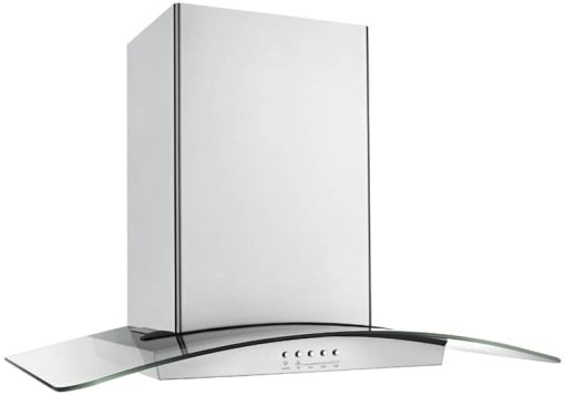 Whirlpool 36" Modern Glass Island Mount Range Hood - Image 3