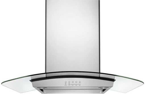Whirlpool 36" Modern Glass Island Mount Range Hood - Image 2