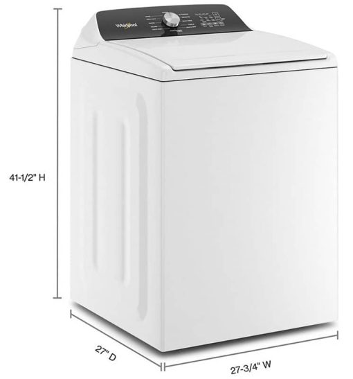 Whirlpool 4.6 Cu. Ft. White Top Load Impeller Washer With Built-In Faucet - Image 4