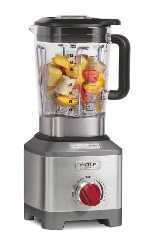 Wolf Gourmet Pro-Performance Stainless Steel Blender w/ Red Knob - Image 2