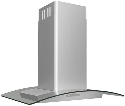 Zephyr Milano 36" Stainless Steel & Glass Island Hood