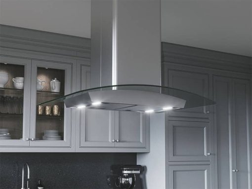 Zephyr Milano 36" Stainless Steel & Glass Island Hood - Image 4