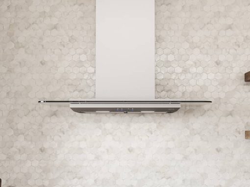 Zephyr Verona 36" Stainless Steel With Glass Chimney Wall Hood - Image 5