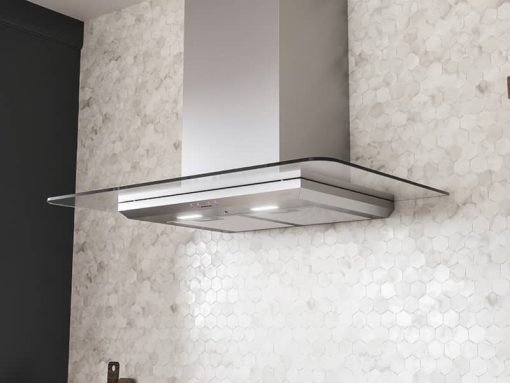 Zephyr Verona 36" Stainless Steel With Glass Chimney Wall Hood - Image 6