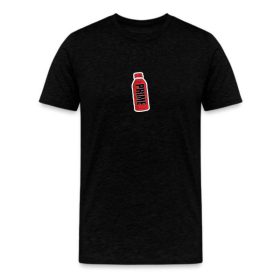 RED PRIME Energy Logo Shirt, Classic Crew Neck Cotton T-Shirt