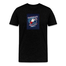 America Party Vintage Art Tee Cool Summer Streetwear