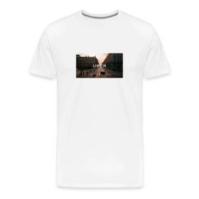 Premium Uber Graphic Print T-Shirt – Classic White Tee