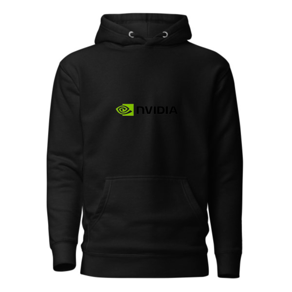 Tech Stock Hoodie – NVIDIA Logo Graphic Sweatshirt - Image 3