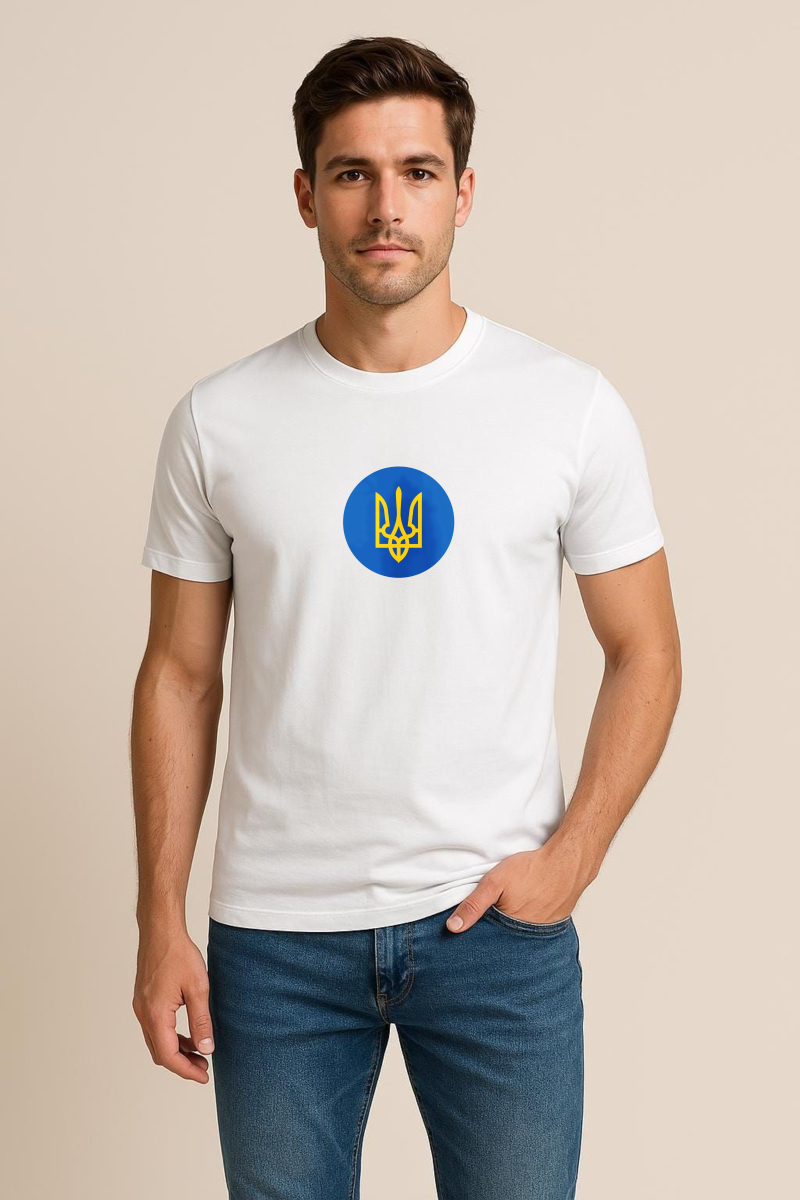 Unisex T-Shirt with Yellow Trident Print – Casual Graphic Tee - Image 4