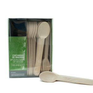 Pack Colher Madeira Sobremesa Ecologicos