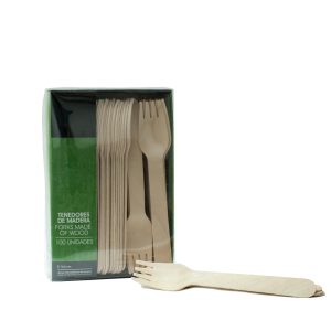 Pack Garfo Sobremesa Madeira Eco - Bio