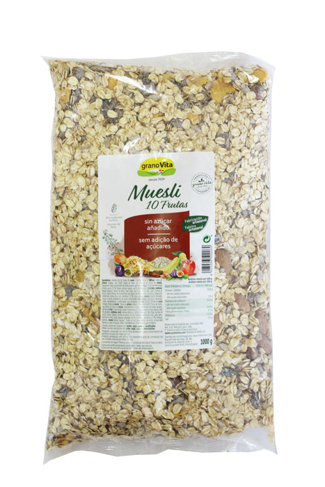 MUESLI 10 FRUTAS 1000GR
