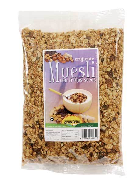 MUESLI CRUJIENTE FRUTOS SECOS 750GR