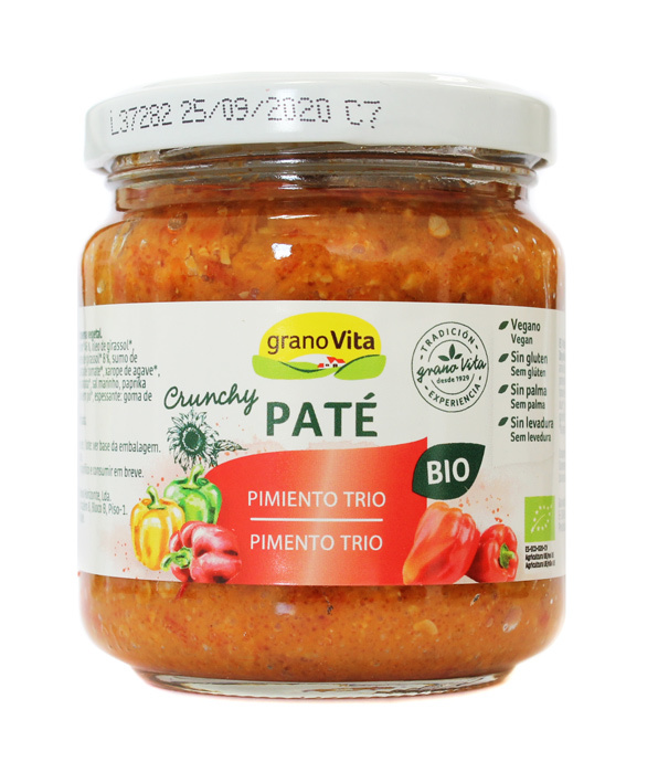 PATE CRUNCHY Y PIMIENTO TRIO BIO 175GR