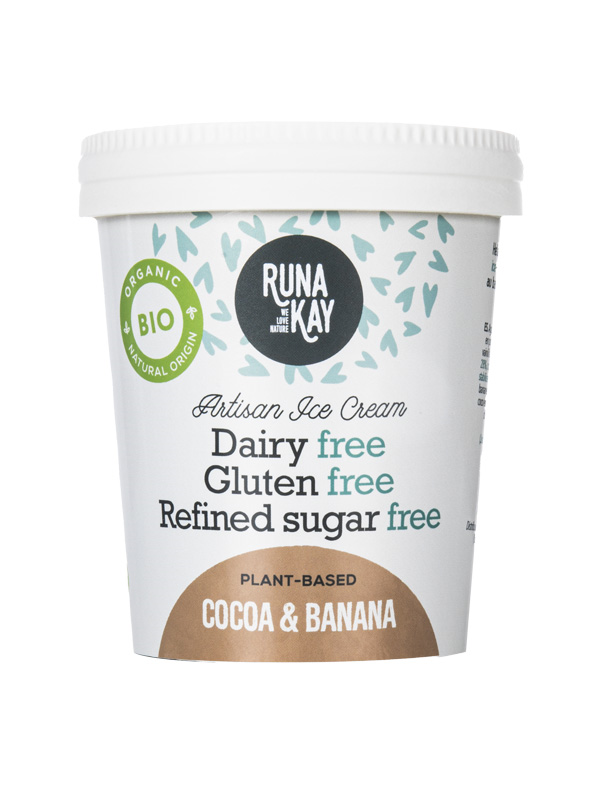 HELADO BIO CACAO Y PLÁTANO VEGAN 460 ml