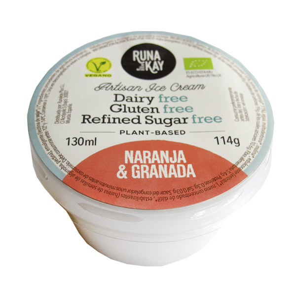 HELADO GRANADA y NARANJA 130 ml ECO-VEGANO
