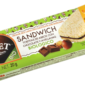 SANDWICH  ARROZ CACAO AVELLANAS 60GR