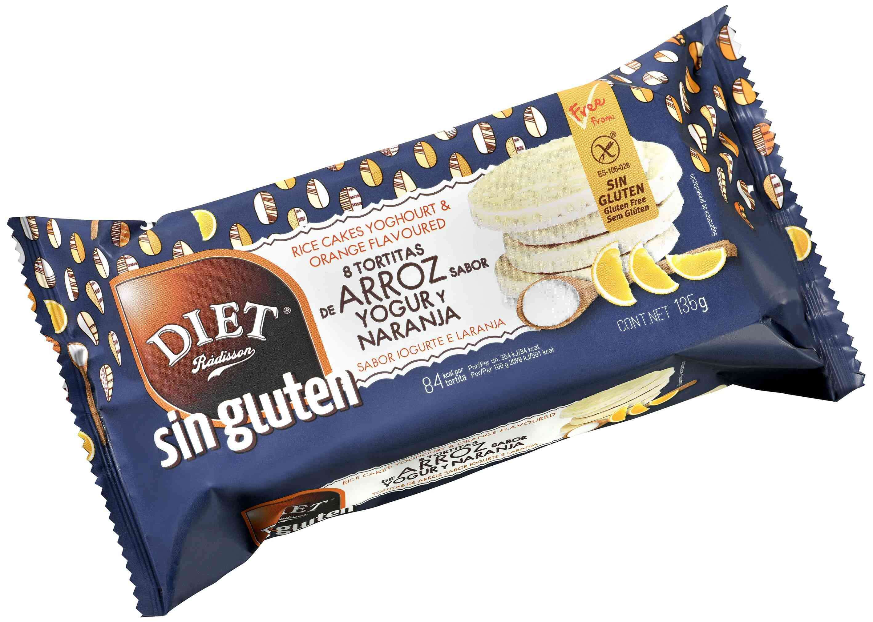 TORTITAS ARROZ YOGURT NARANJA 135GR