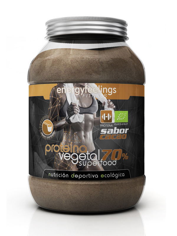 PROTEINA VEGETAL ORGANICA 70% CACAO 1500GR
