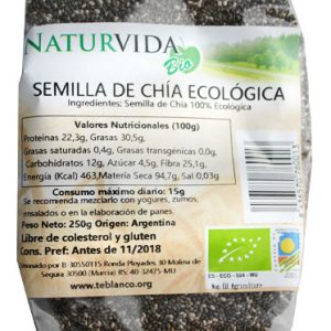 SEMILLA CHIA BIO 250 GR