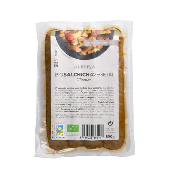 REFRIG SALCHICHA HIERBAS BIO 230G