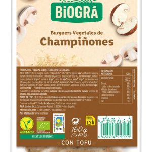 REFRIG  HAMBURGUESA VEGETAL DE CHAMPIÑONES 160 g