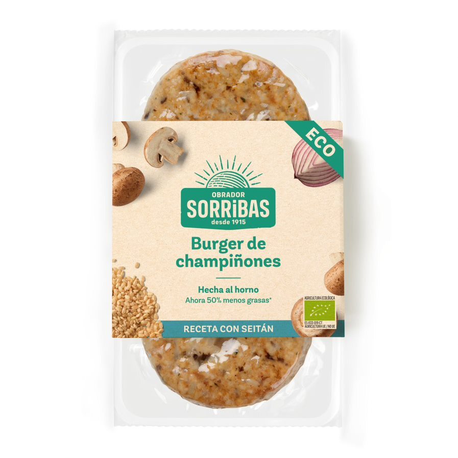 REFRIG BURGER VEGETAL DE CHAMPIÑONES 160g Sorribas