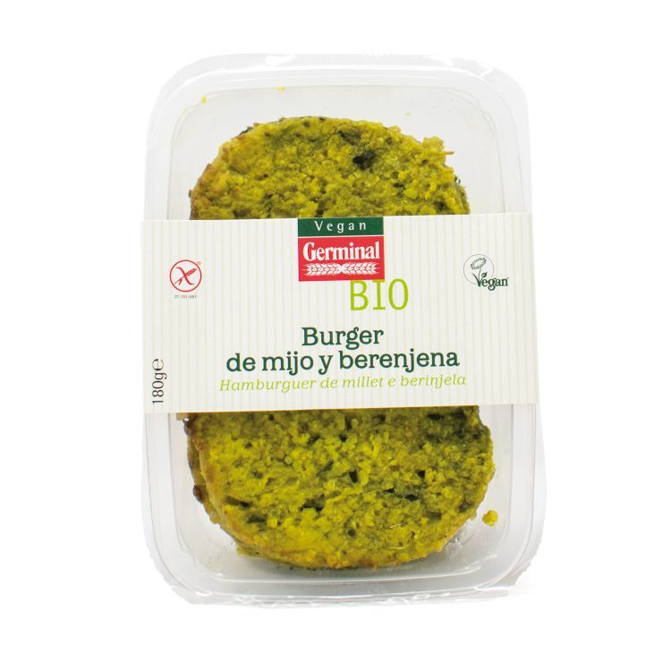 REFRIG BURGER DE BERENJENA Y MIJO SIN GLUTEN 180GR