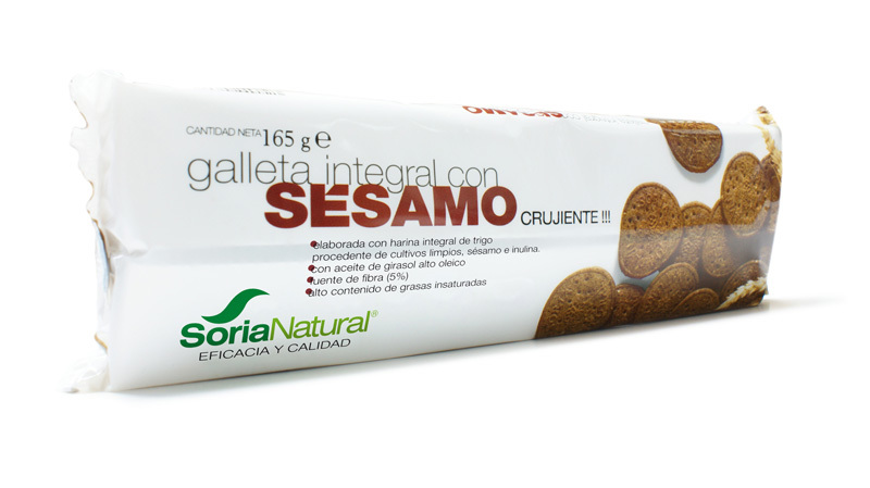 GALLETA INTEGRAL CON SESAMO 165 GR