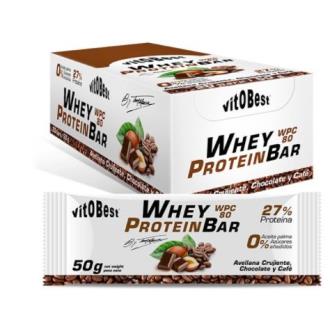 WHEY PROTEIN BAR barritas chocolate-CAFÉ 20uds.**