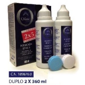 OUNE solução unica lentes de contato pack 2x360ml.