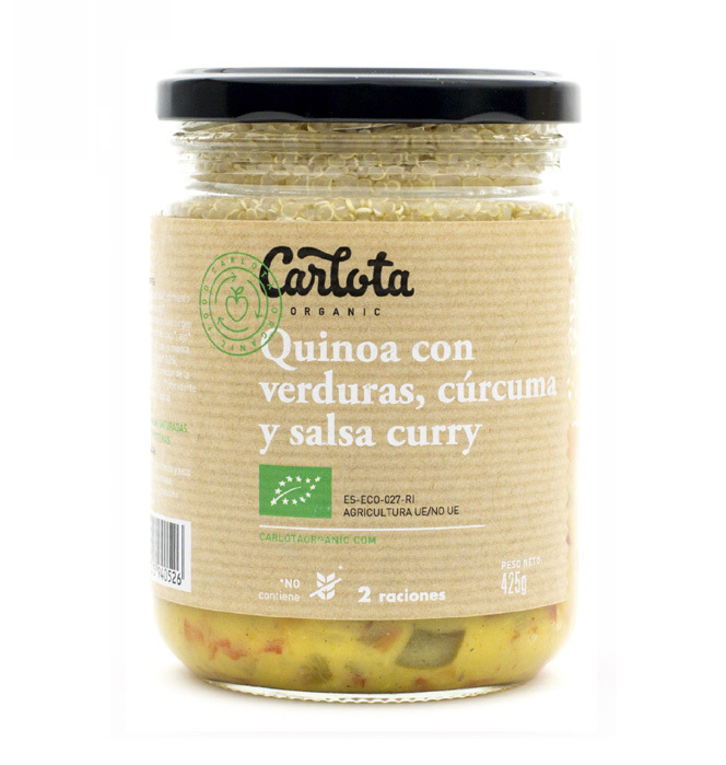 QUINOA VERDURAS CURCUMA Y CURRY 425gr