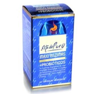 MAXI ENZIMAS com probioticos 40cap. ESTADO PURO