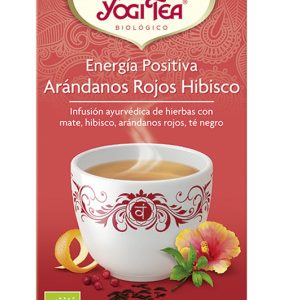 YOGI TEA ENERGIA POSITIVA ARANDANOS ROJOS HIBISCO BIO 17 BOLSITAS