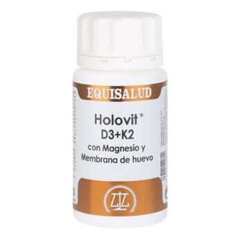 HOLOVIT D3+K2 com magnesio e membrana ovo 50cap