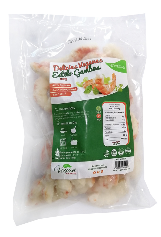 CONGELADO DELICIAS VEGANAS ESTILO GAMBAS 300GR