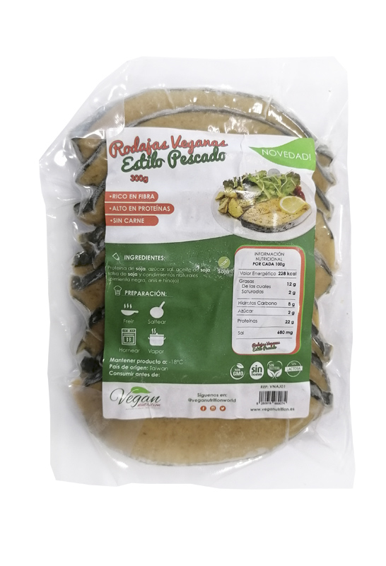 CONGELADO RODAJAS VEGANAS ESTILO PESCADO 300GR