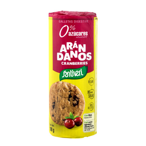 GALLETAS DIGESTIVE ARANDANOS 190 gr