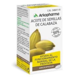 ÓLEO DE SEMENTES DE ABÓBORA 50arkocapsulas.BIO