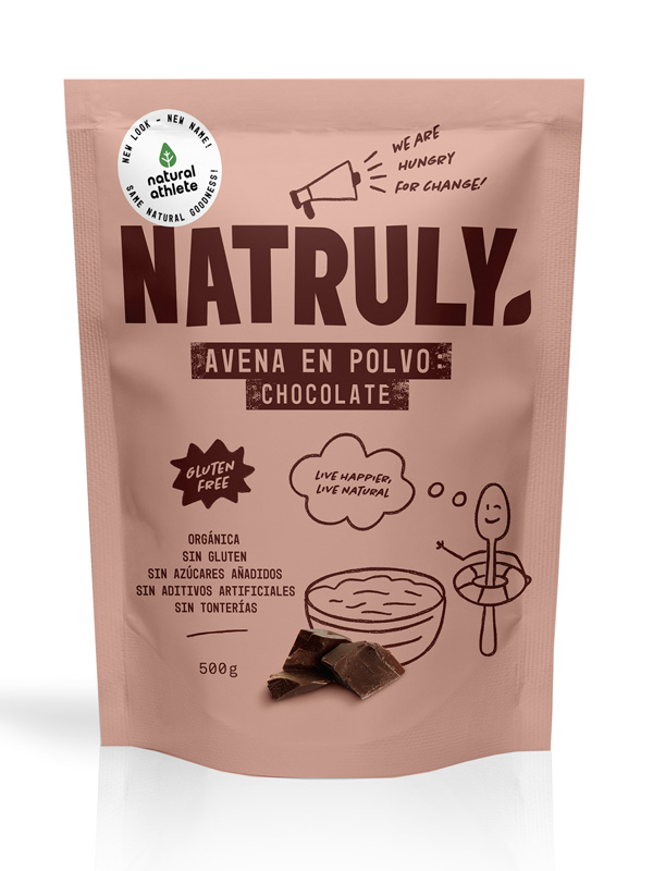 NATURAL AVENA EN POLVO CHOCOLATE BIO 500 G