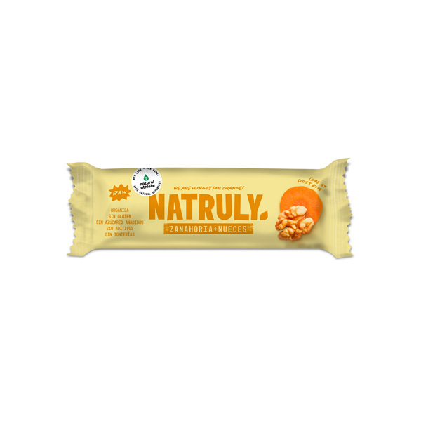 BARRITA RAW BIO ZANAHORIA Y NUECES 40 GR