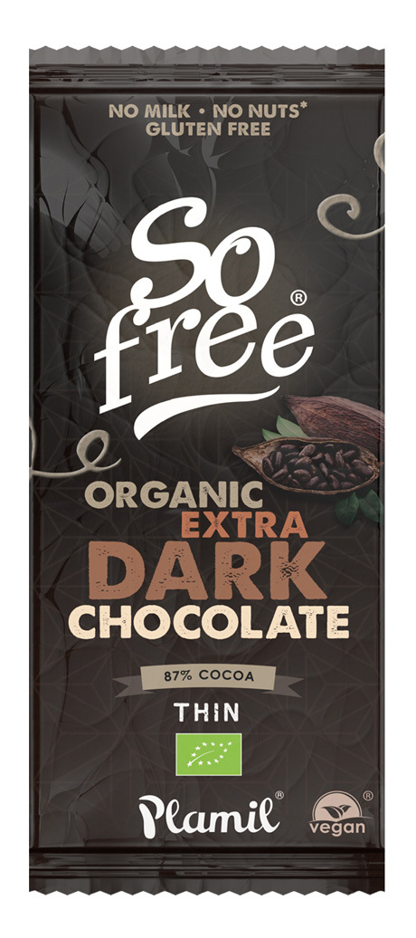 SO FREE CHOCOLATE AL CACAO INTENSO 87% BIO VEGANO 80GR