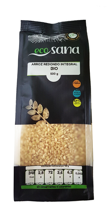 ARROZ REDONDO INTEGRAL BIO 500GR ECOSANA